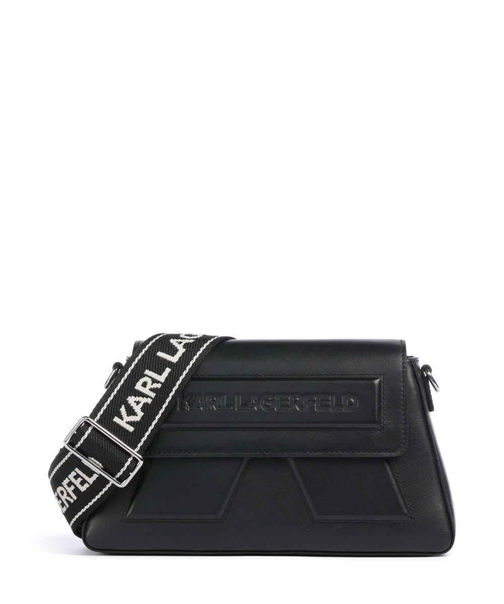 

Сумка через плечо Ikon k из мелкозернистой коровьей кожи Karl Lagerfeld, черный