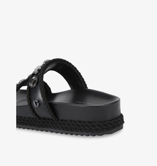 Босоножки из искусственной кожи Sorella, украшенные кристаллами Carvela, черный — фото 3