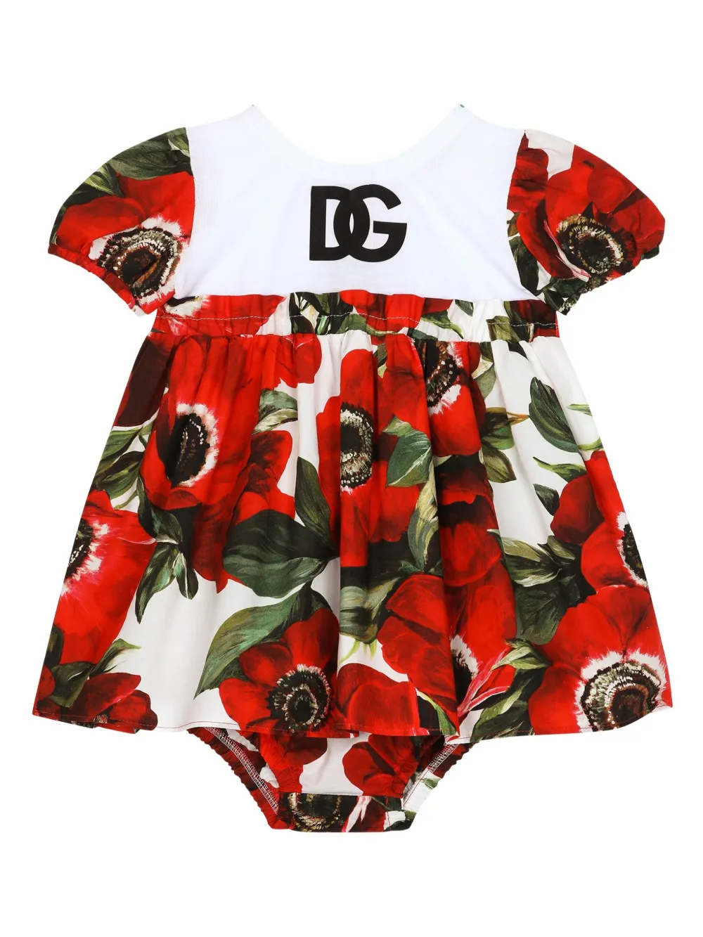

Платье с принтом Dolce & Gabbana Kids, красный