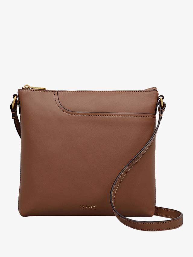 

Маленькая кожаная сумка-кроссбоди с карманами Radley, Saddle