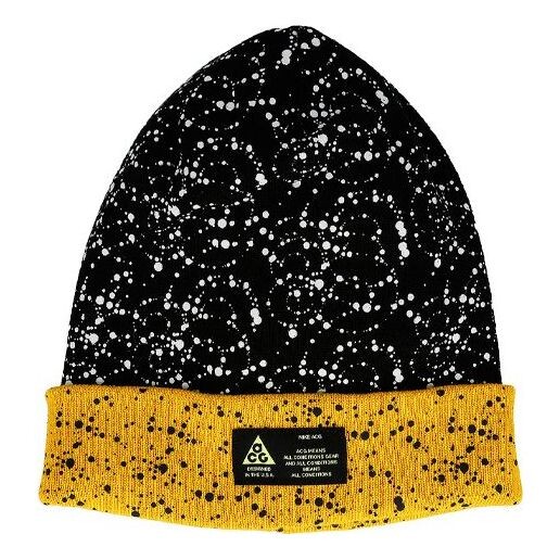 

Кепка Nike Lab ACG Beanie A14 'Black Yellow Ochre', черный