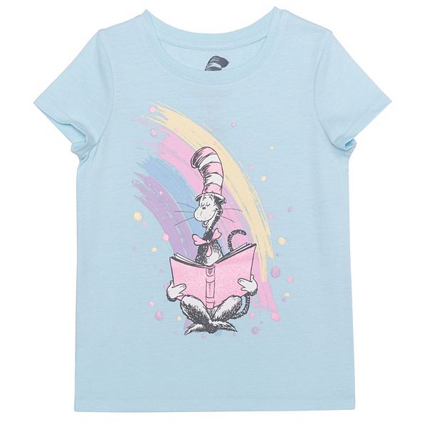 

Футболка с принтом «Кот в шляпе» для девочек 4-12 лет Jumping Beans