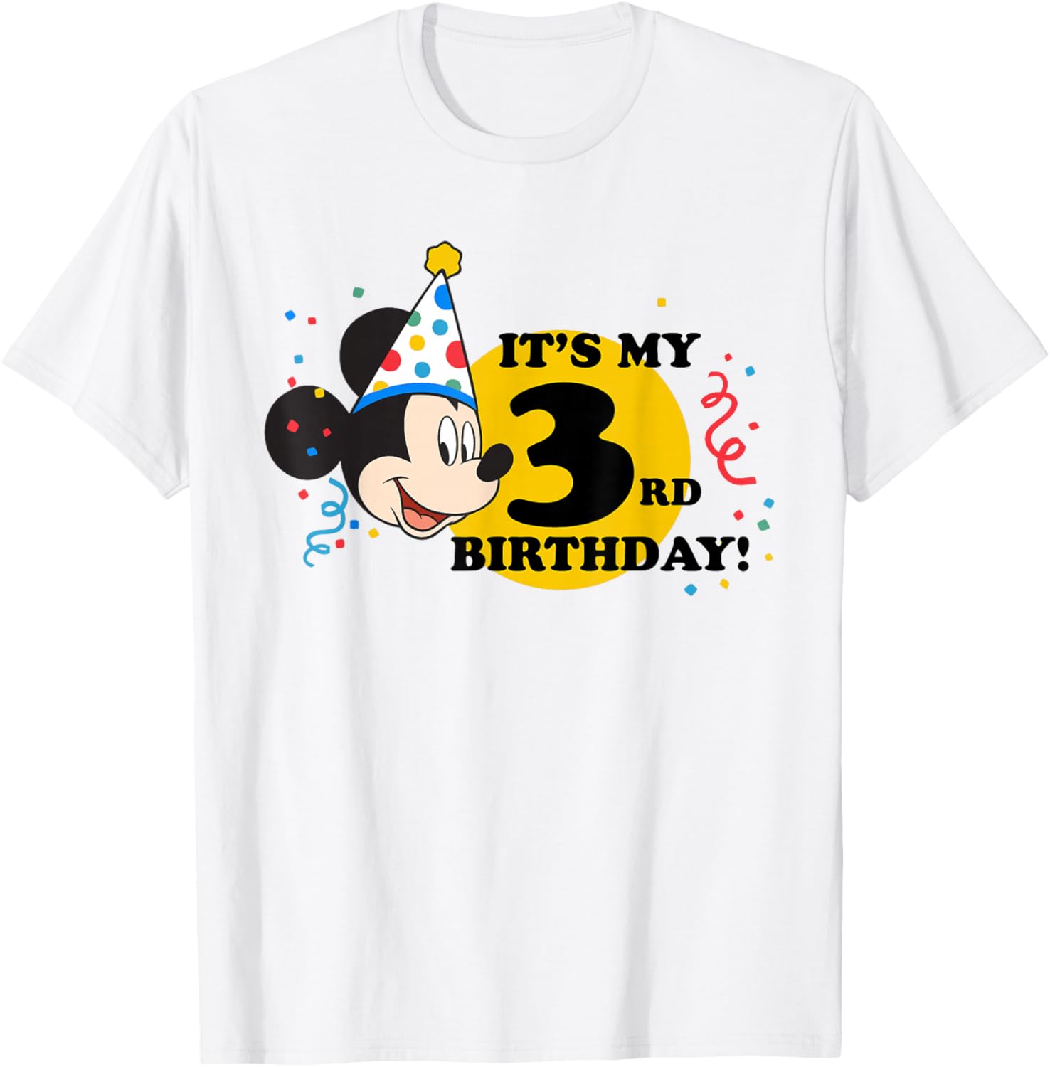 

Футболка Disney с изображением Микки Мауса на 3-й день рождения, синяя