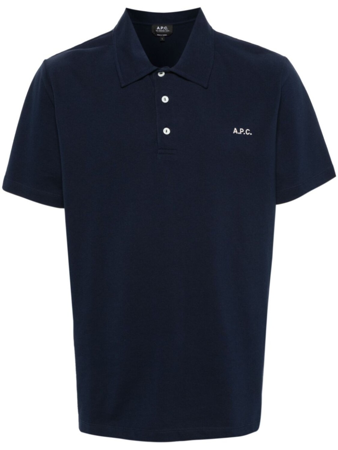 

A.P.C. рубашка поло с вышитым логотипом, синий