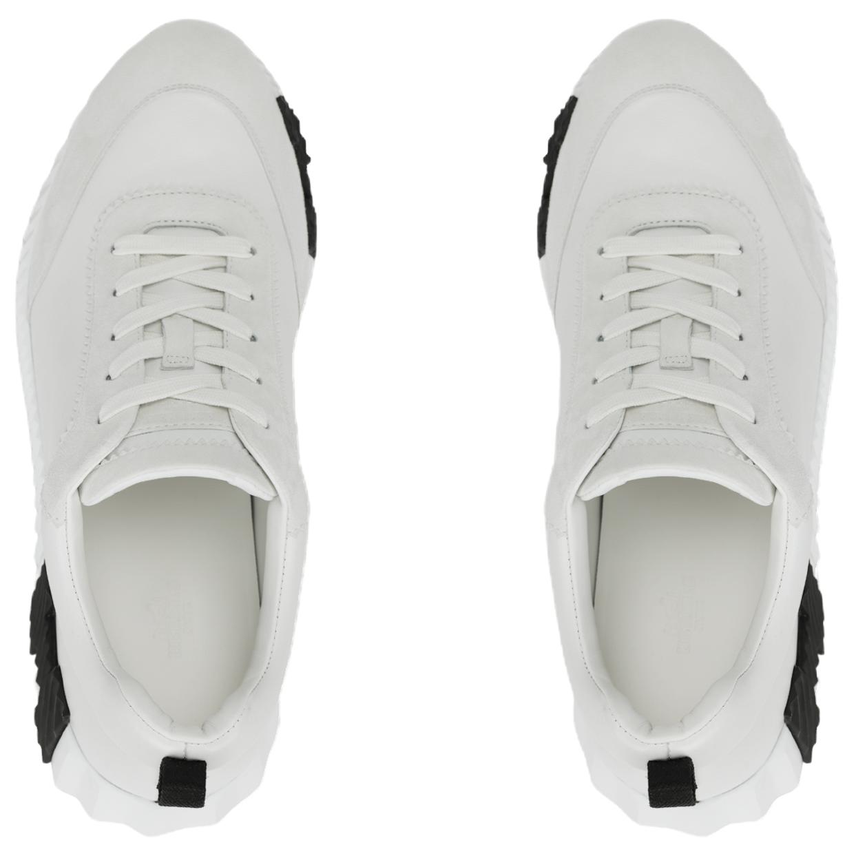 Беговые кроссовки low top Casual Shoes мужские белые HERMES, белый — фото 4