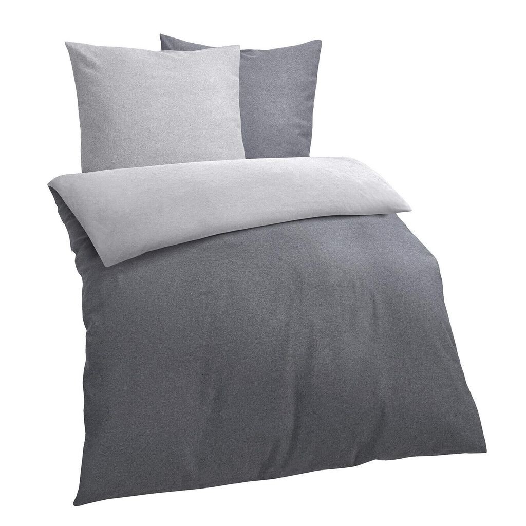 

Dream Sleep Melange Beaver Наволочка для постельного белья одинарная 80x80 см Антрацит-Серый Traumschlaf