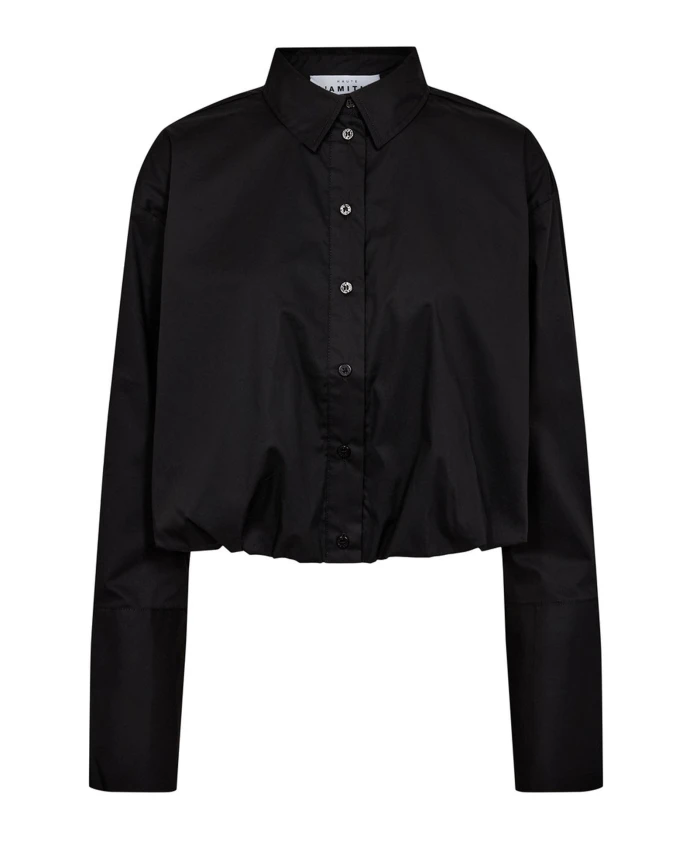 

Футболка с логотипом на воротнике Haute L'Amitiã, черный