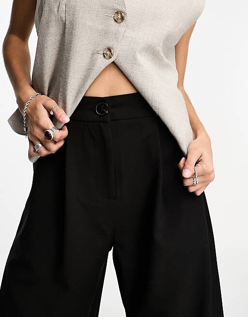 

Черные свободные брюки для папы ASOS DESIGN Petite - ЧЕРНЫЕ, Черный, Черные свободные брюки для папы ASOS DESIGN Petite - ЧЕРНЫЕ