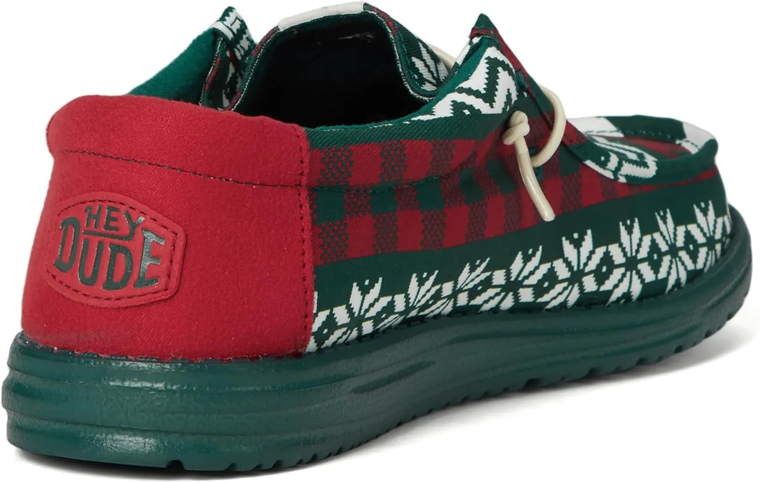 Лоферы Hey Dude Mens Wally Holiday Cheers HEYDUDE, зеленый/мультиколор — фото 4