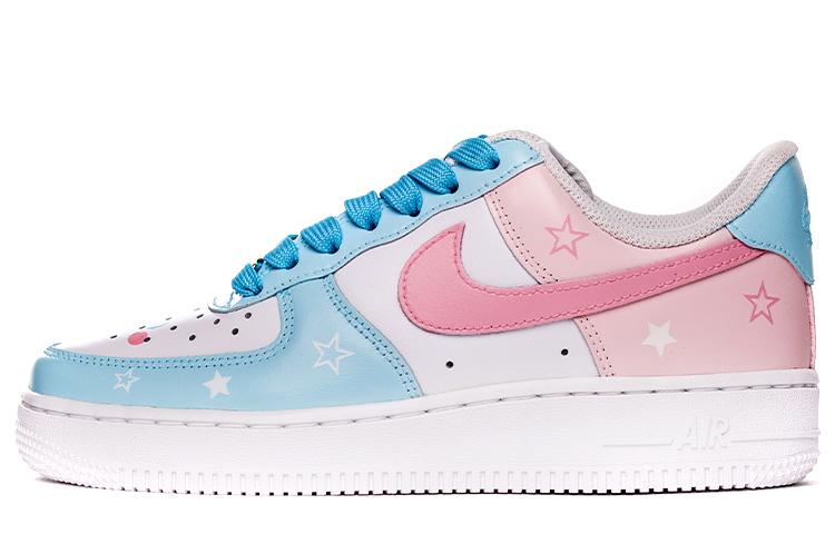 

Кроссовки Nike Air Force 1 Skateboard Shoes Women's Low-Top Blue Pink