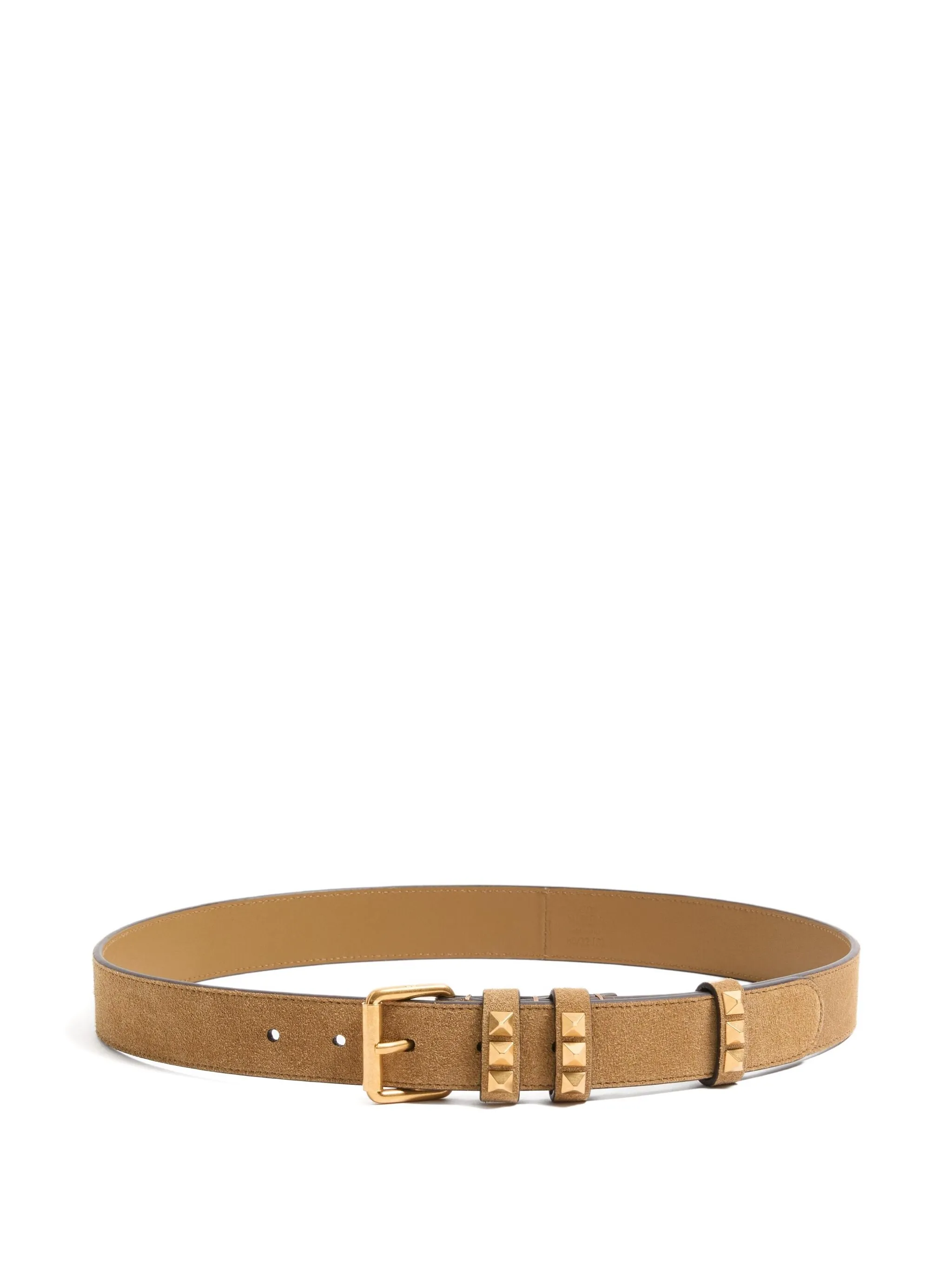 

Ремень с декором Rockstud Valentino Garavani, миндальный