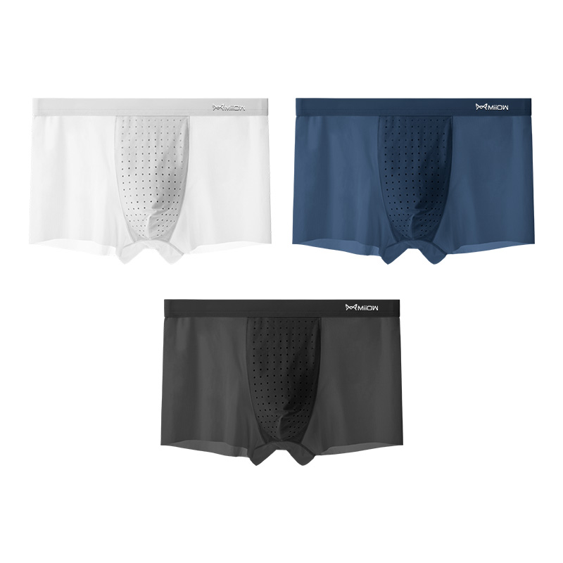 

Мужские боксеры MIIOW, 3 Pack (Light Gray Blue+Denim Blue+Black)