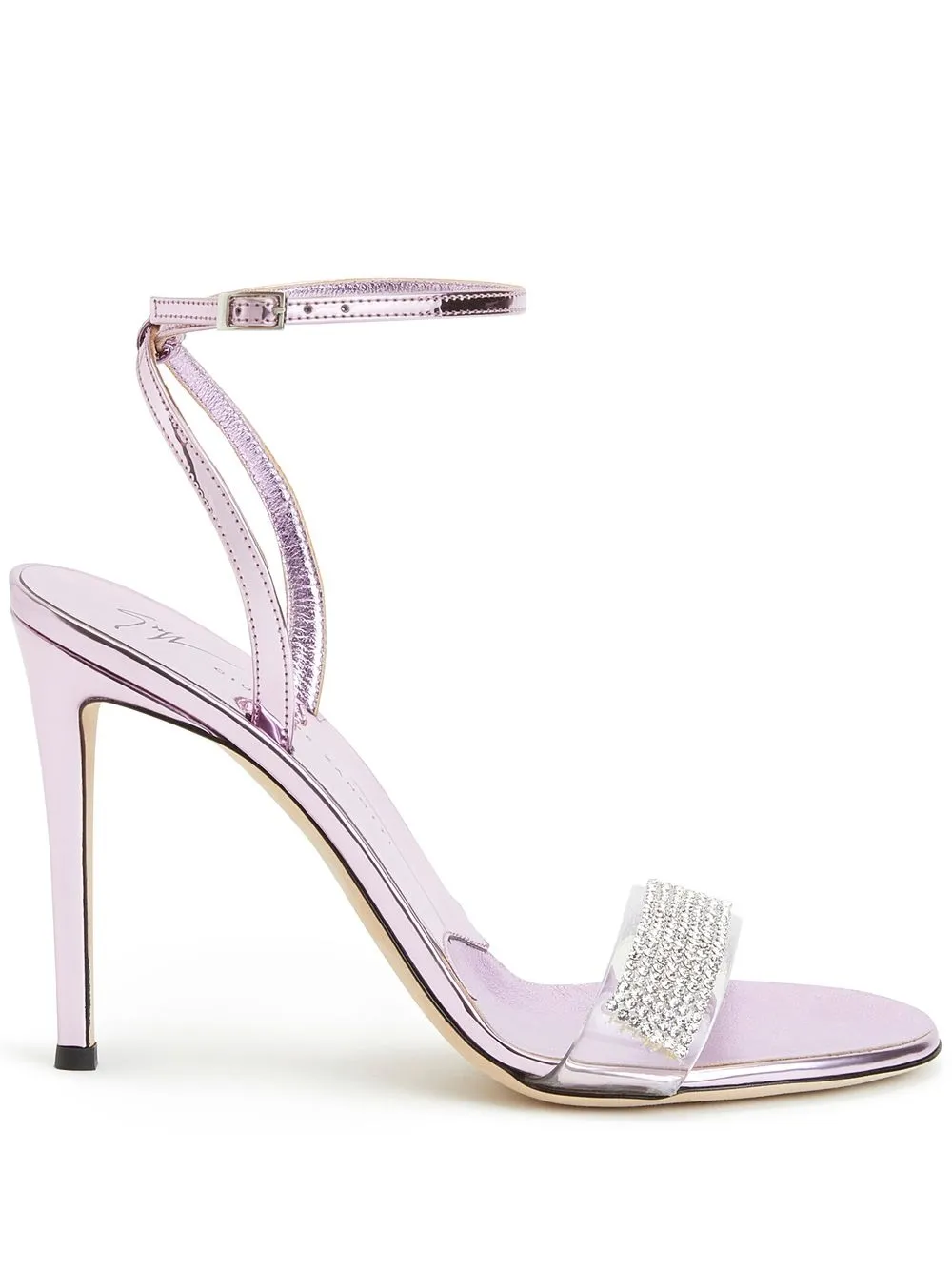 Декорированные босоножки Giuseppe Zanotti, розовый