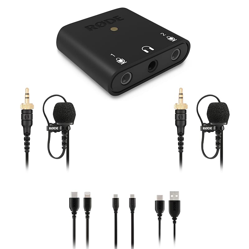 

Микрофон RODE Ai-Micro, 2x Lavalier II, Cloth