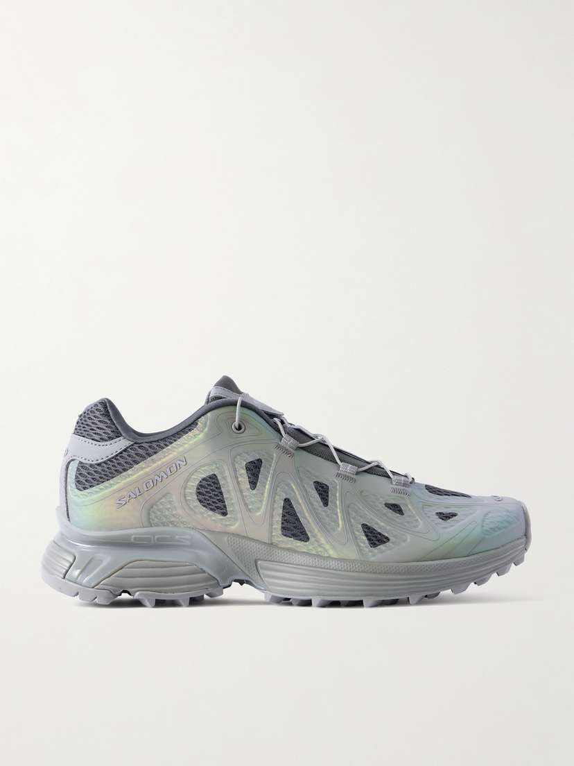 Кроссовки Xt-Whisper void mesh и переливающийся термополиуретан Salomon, серебряный