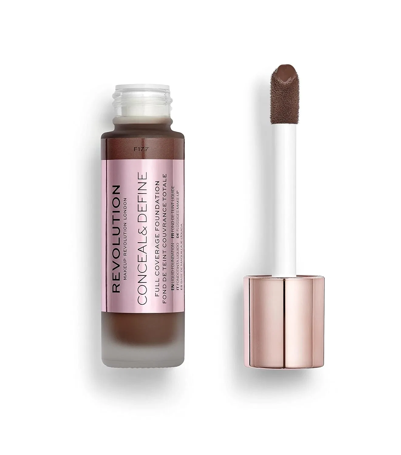 Тональная основа «Conceal & Define» от Makeup Revolution Revolution Beauty London, F17
