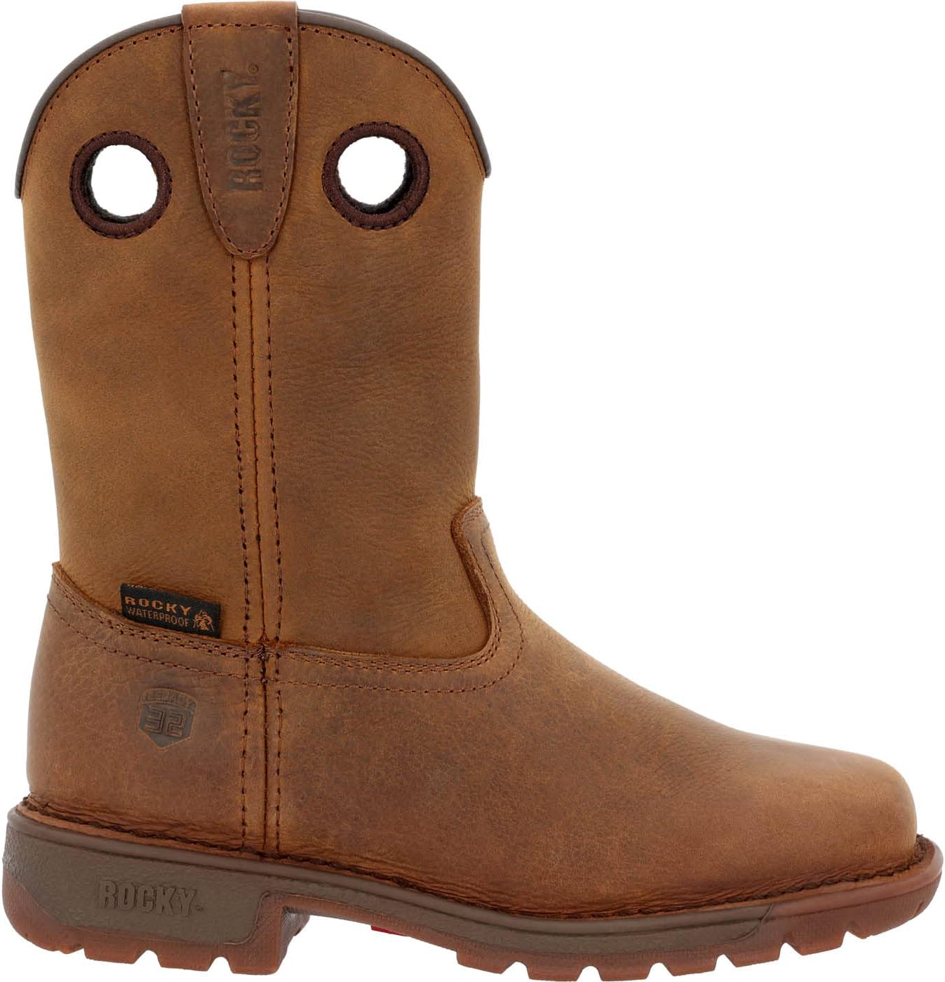 

Детские водонепроницаемые вестерн-сапоги унисекс Rocky с эластичной вставкой, коричневый