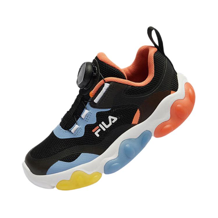 FILA KIDS Детские кроссовки BOA Low Top, цвет черный, синий, для детей от 3 до 7 лет — фото 3