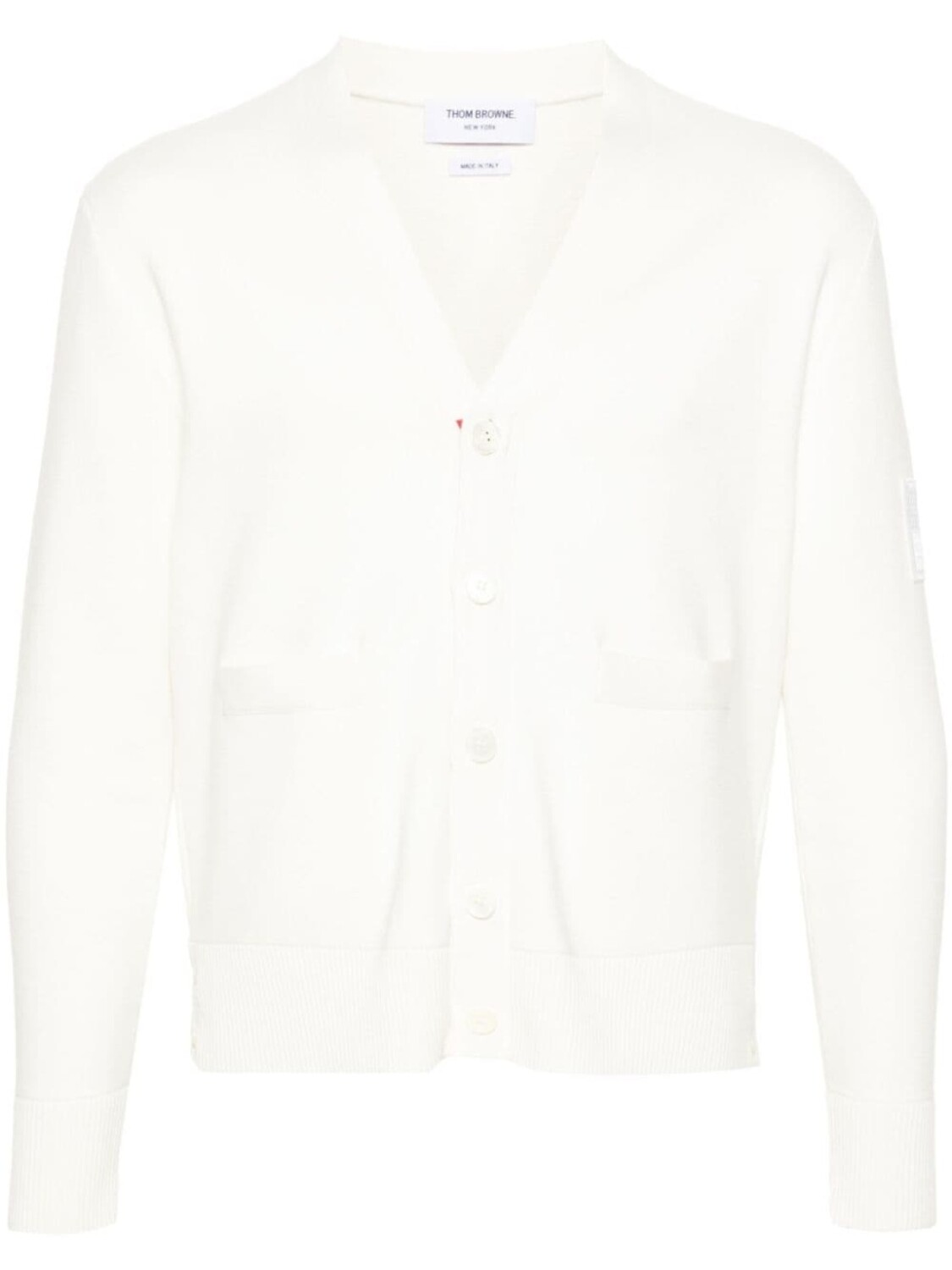 

Thom Browne кардиган с нашивкой-логотипом, белый