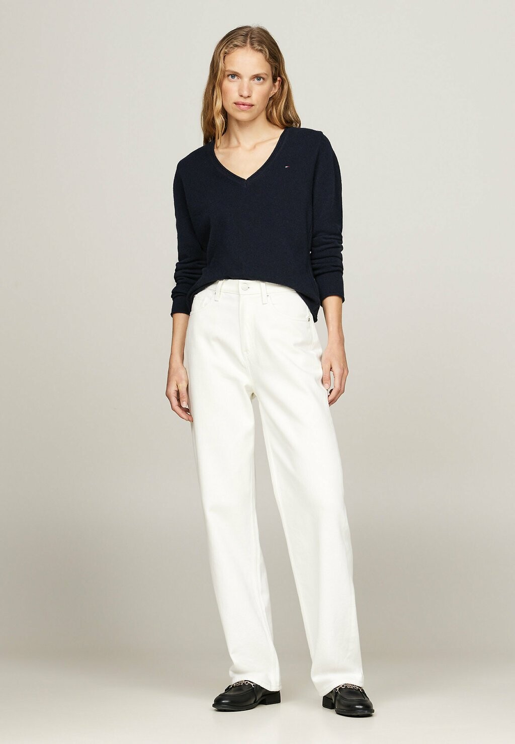 

Джемпер V-NECK Tommy Hilfiger, темно-синий