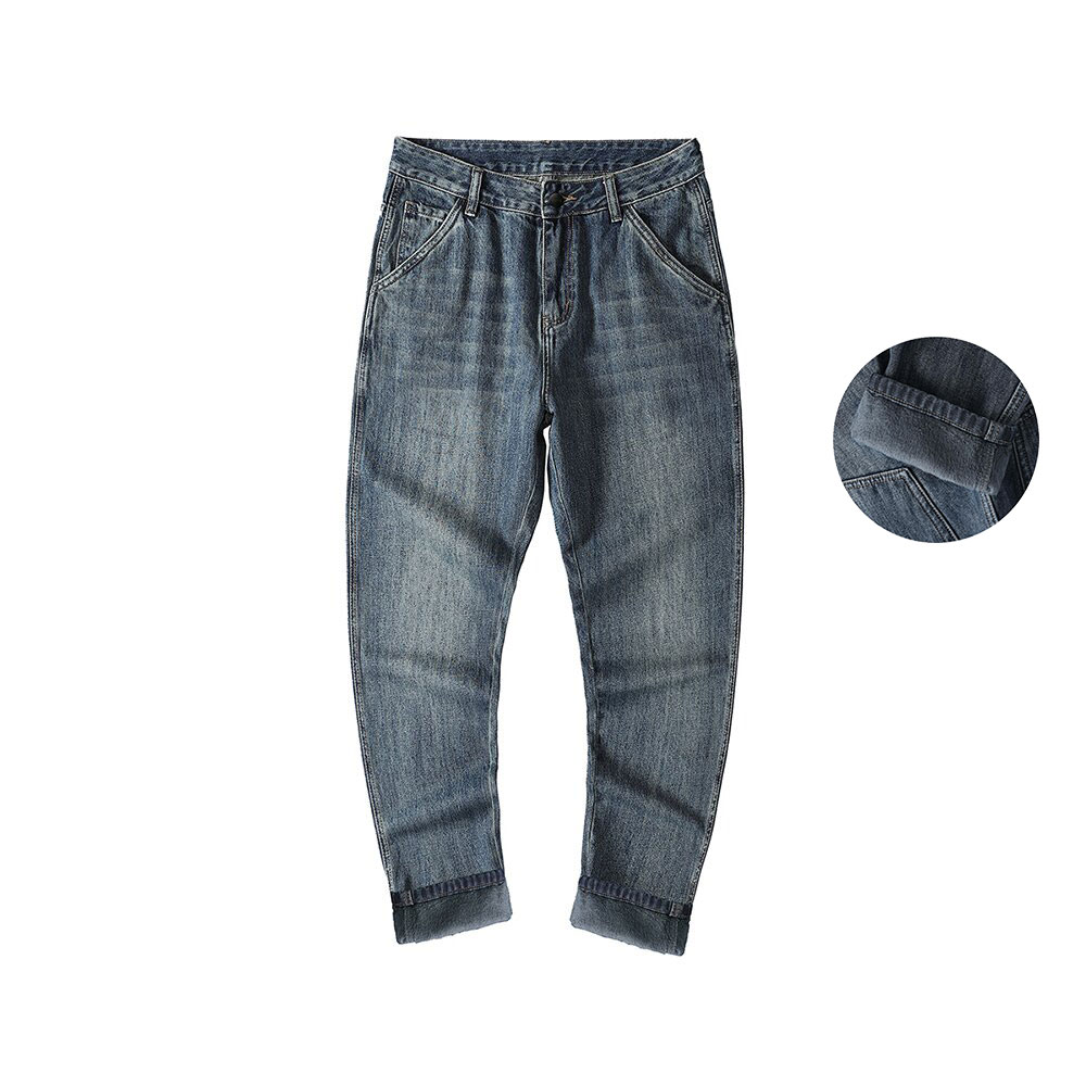 

Джинсы для осени и зимы Unisex Blue Jeep