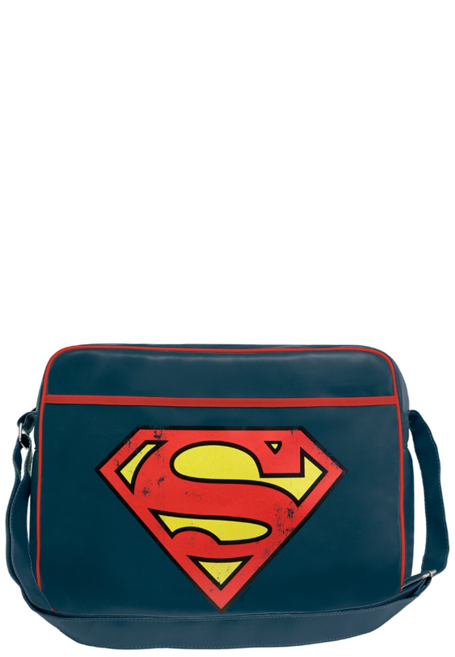 

Сумка через плечо LOGOSHIRT Superman Logo, цвет Gentian
