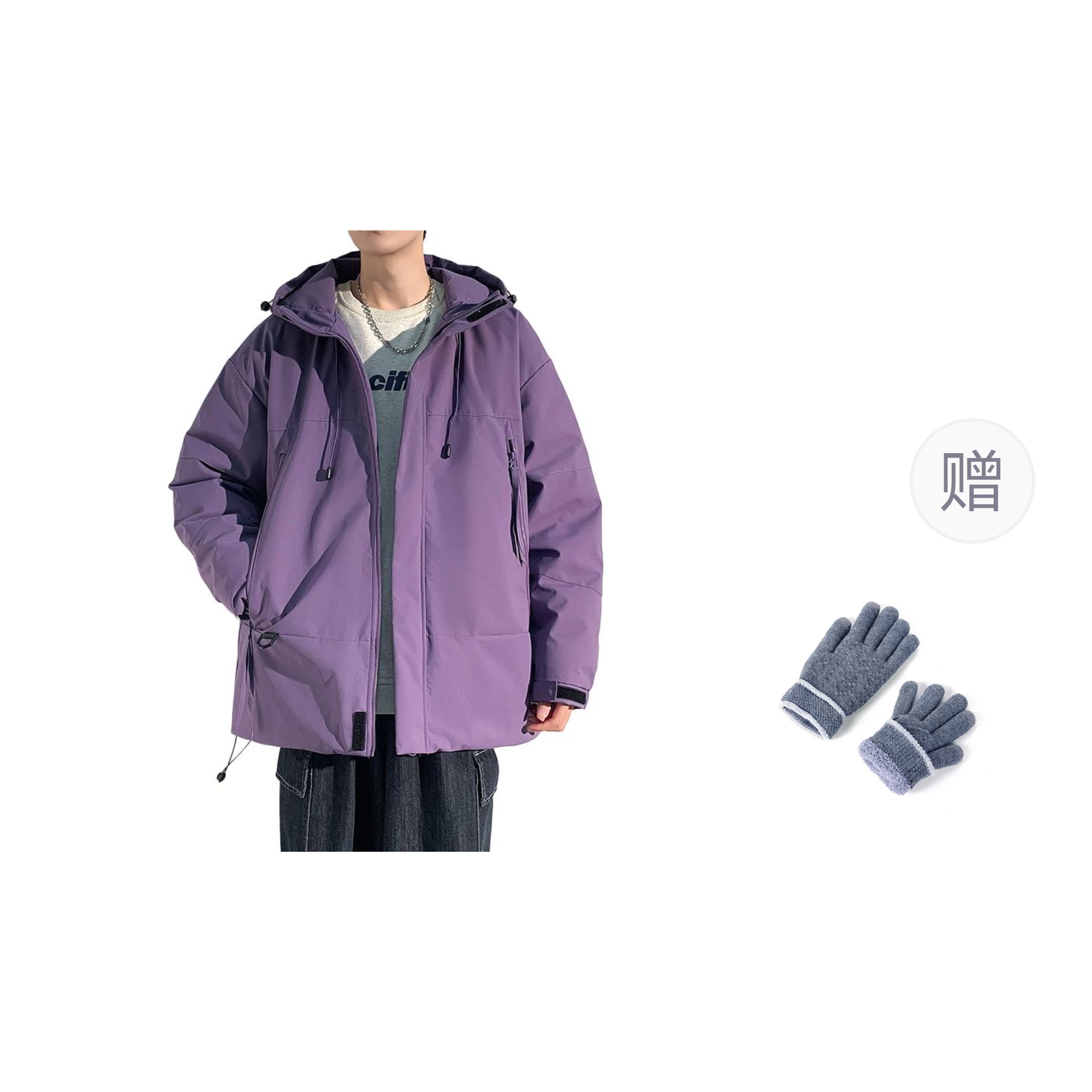 

WARRIOR Мужская пуховая куртка, Purple
