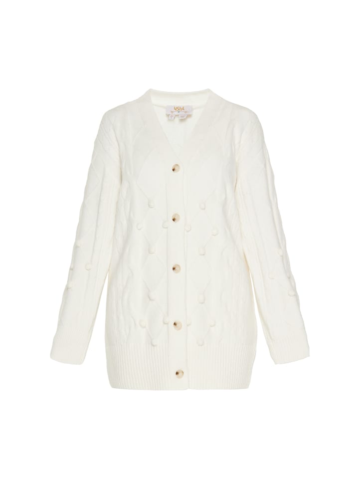 

Женский кардиган цвета слоновая кость usha FESTIVAL