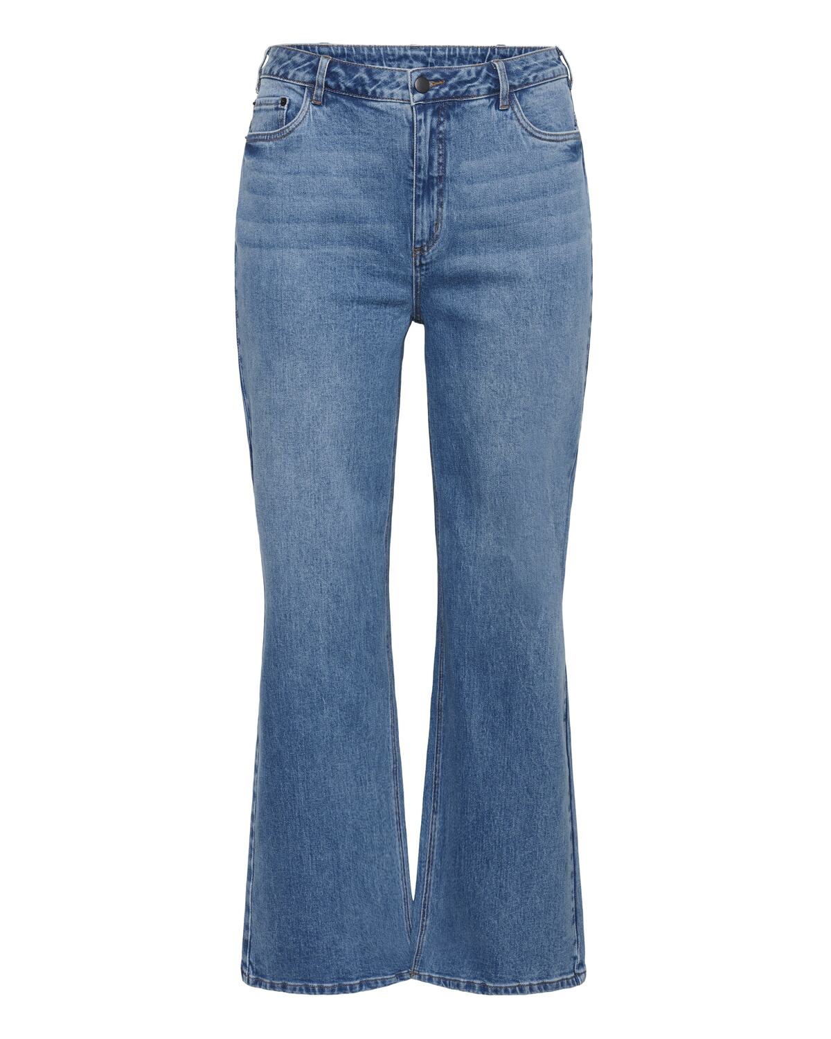 

KAFFE CURVE Джинсы-клеш 'KCleoana' в синем дениме