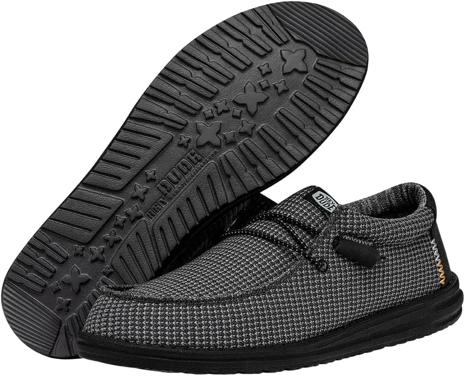 Мужские слипоны HEYDUDE Wally Sport Mesh, Charcoal — фото 3