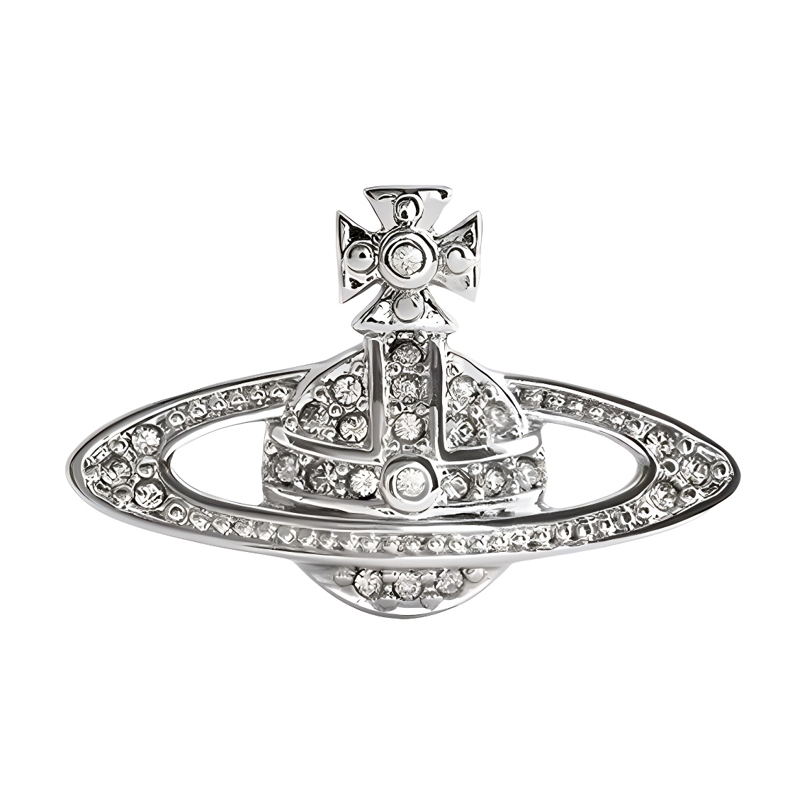 

Vivienne Westwood Миниатюрный клатч с барельефом и серебряной булавкой