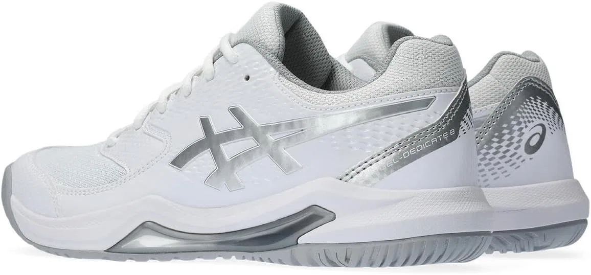 Кроссовки теннисные ASICS Dedicate 8, белые — фото 4