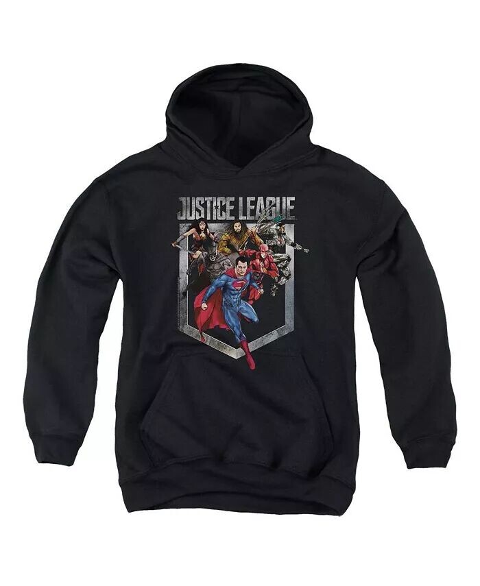 

Толстовка с капюшоном Movie Youth Charge Pull Over Justice League, черный