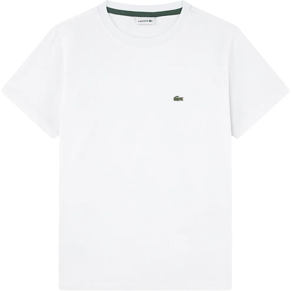 Футболка детская с круглым вырезом LACOSTE белая