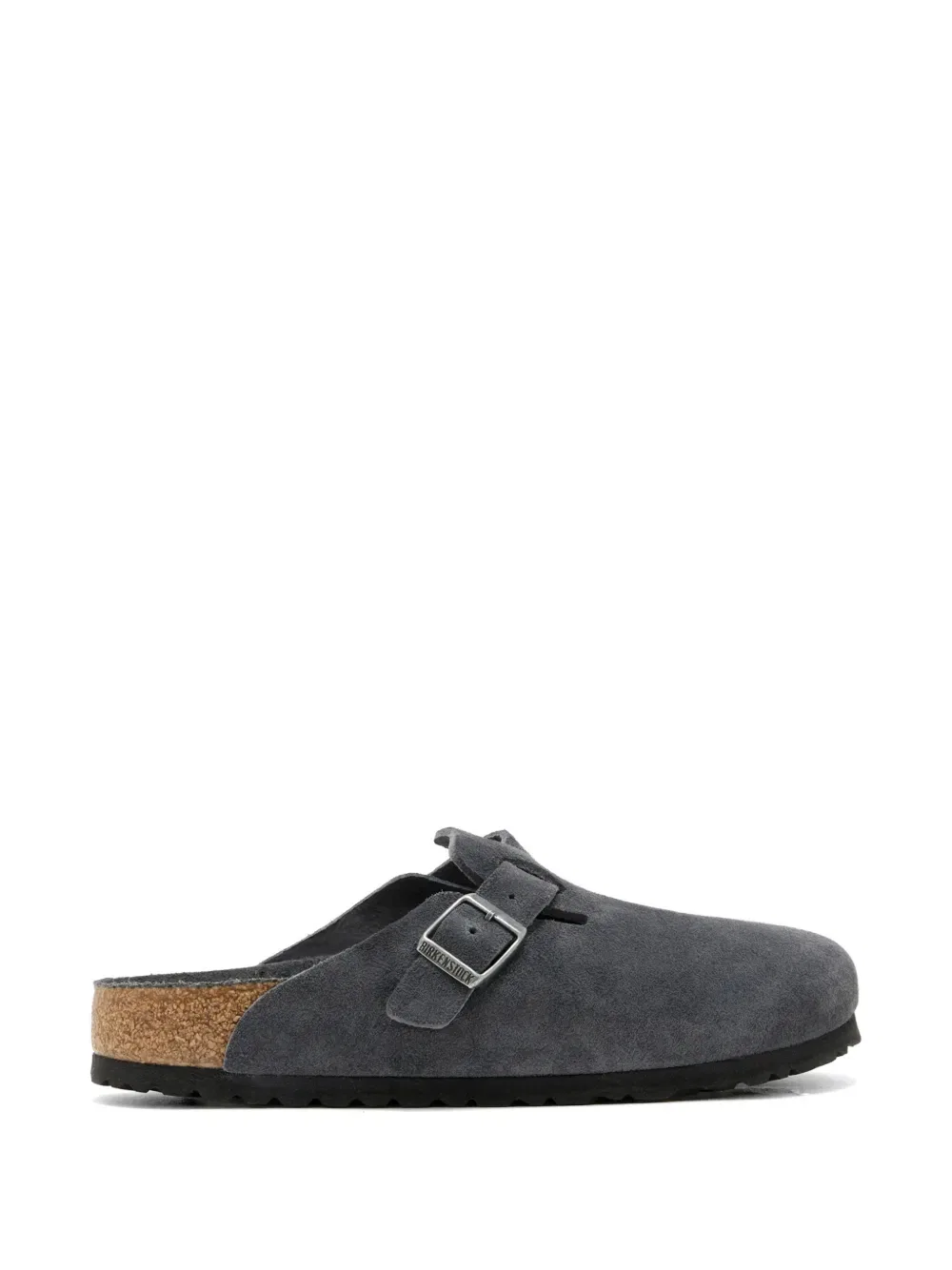 Тапочки с пряжкой Birkenstock, серый