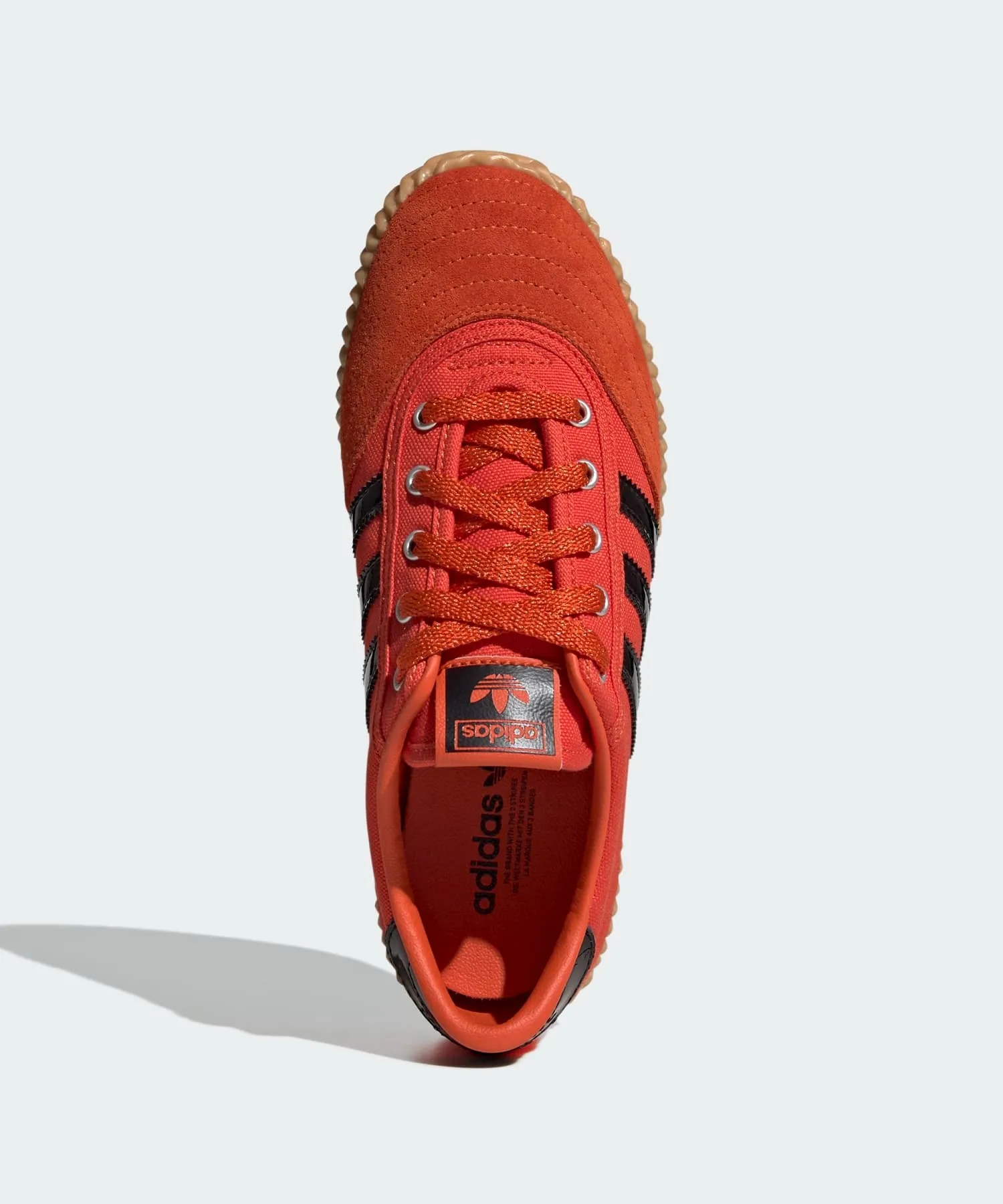 Унисекс кеды из текстиля и кожи adidas VOLLEY PLIMSOLE оранжевые — фото 2