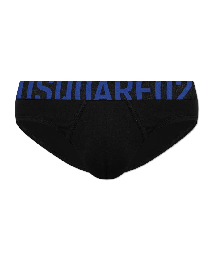 

Хлопковые трусы с логотипом Dsquared2, черный
