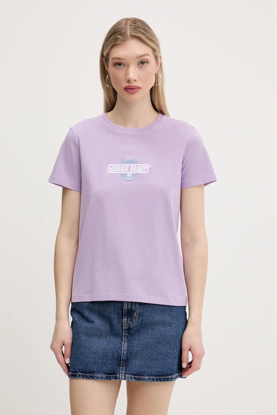 

Футболка Guess Jeans, фиолетовый