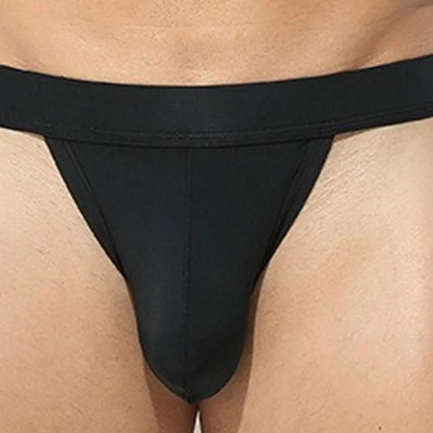 Трусы-стринги мужские, stretch waistband, Black-pc3 — фото 4
