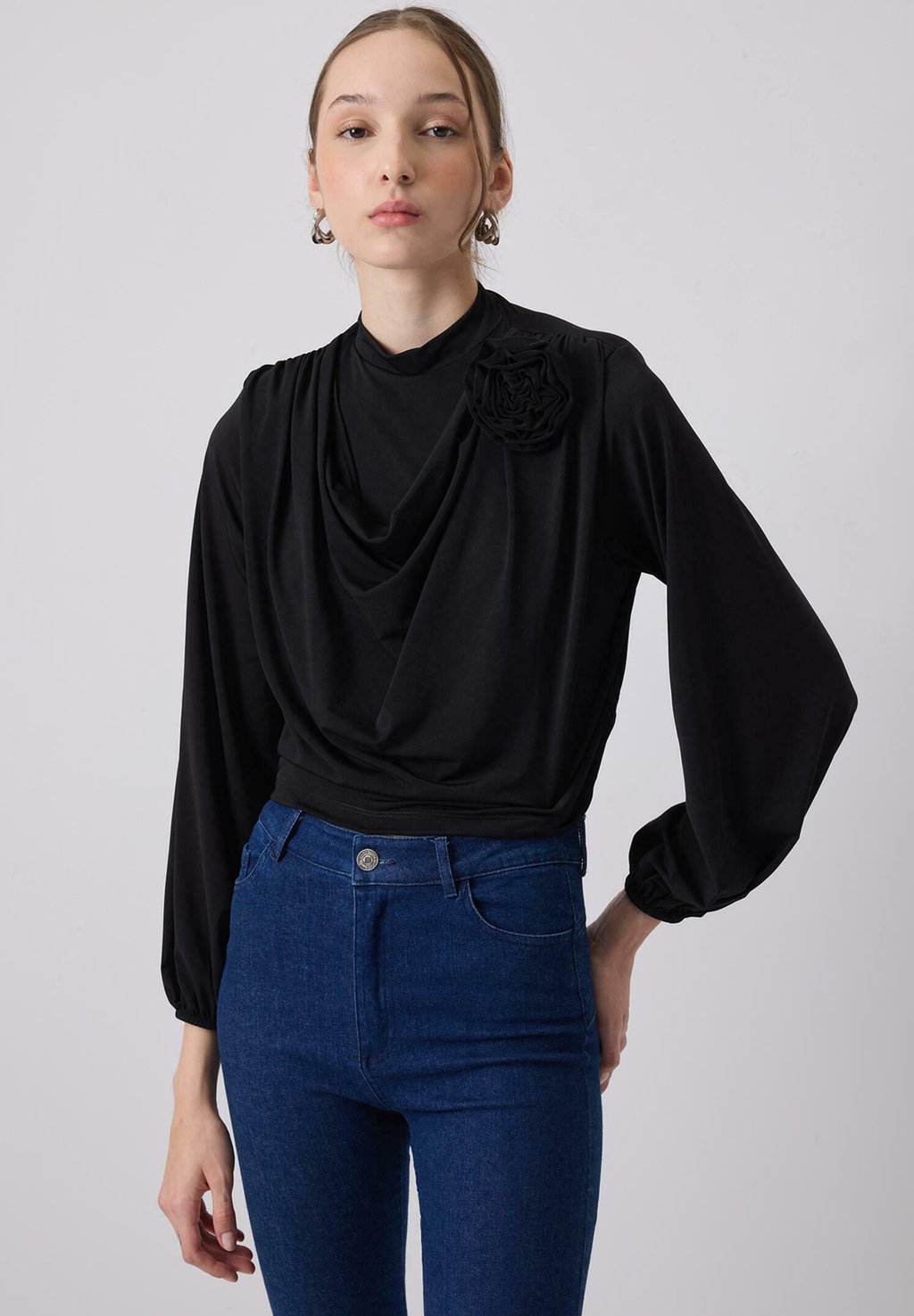 

Блуза ROSE DRAPED Touché Privé, черный