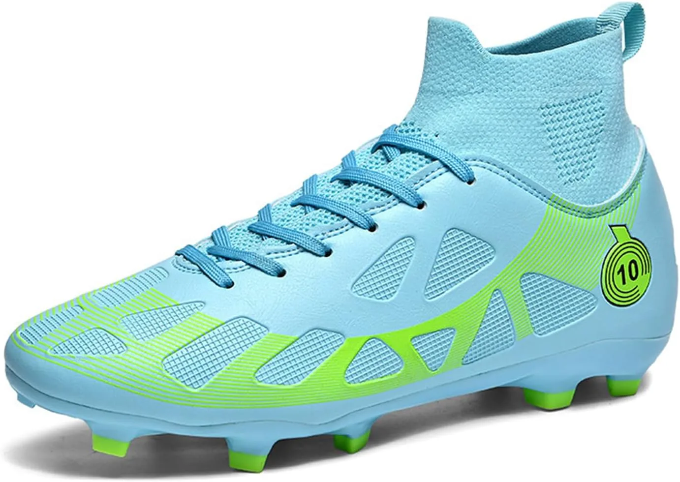 

Обувь для игры в футбол в помещении для детей, легкая, мягкая, удобная, футбольные бутсы для молодежи, износостойкие, мужские футбольные бутсы TF, дышащие и прочные WCXTY, синий