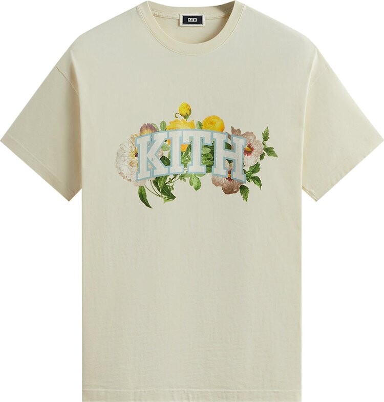 

Футболка Kith Floral Arch Vintage 'Sandrift', кремовый