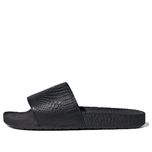

Тапочки adilette boost slides 'snakeskin' Adidas, черный