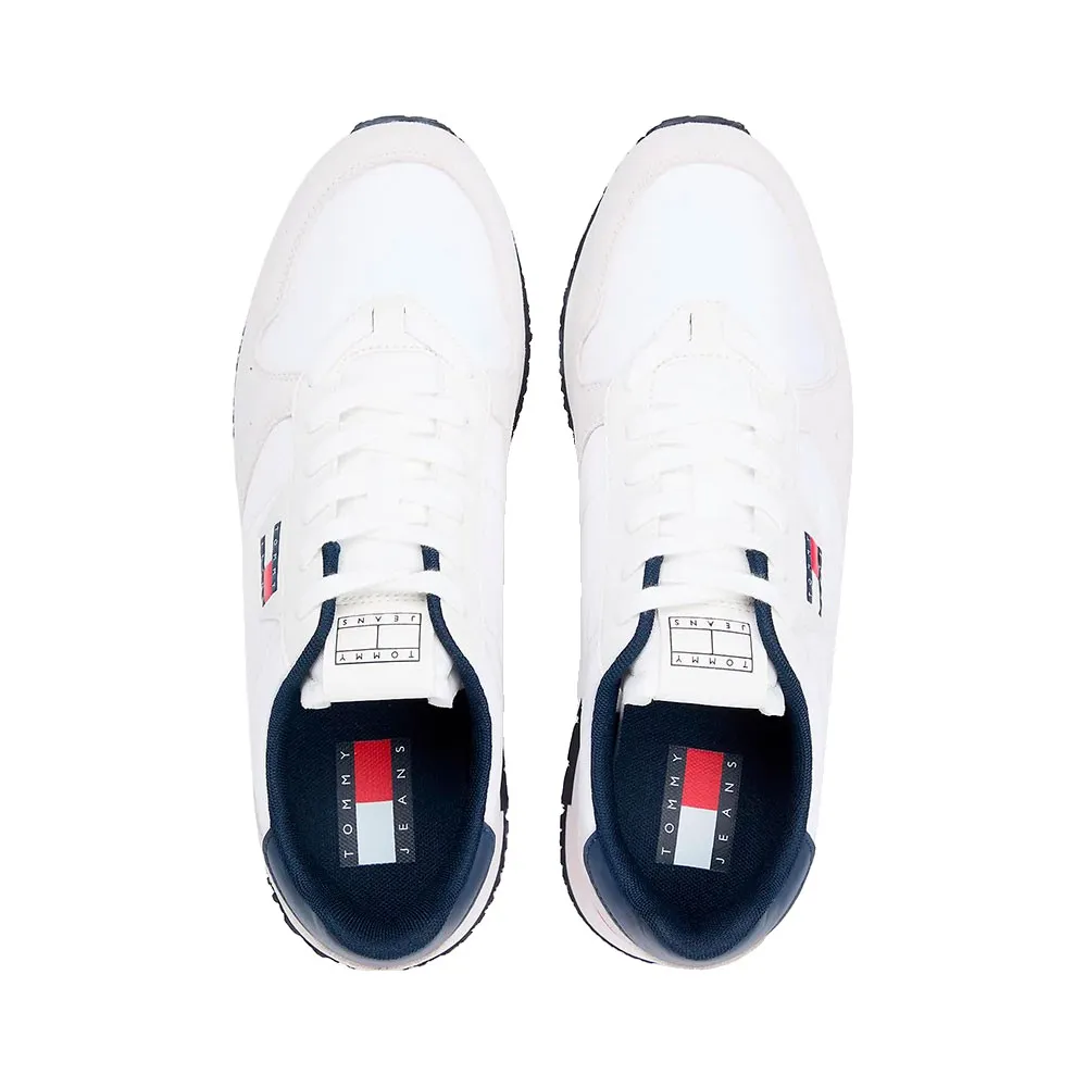 Кроссовки Tommy Jeans Eva Runner из кожи, белый — фото 4