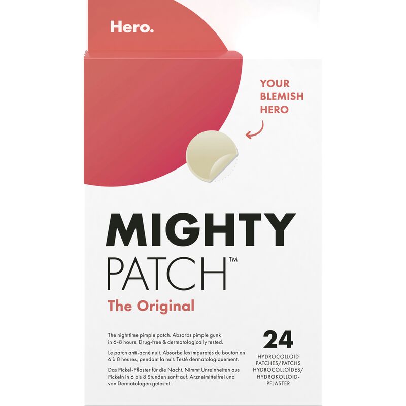 

Mighty Patches Оригинальные патчи от прыщей Hero., 24 шт.