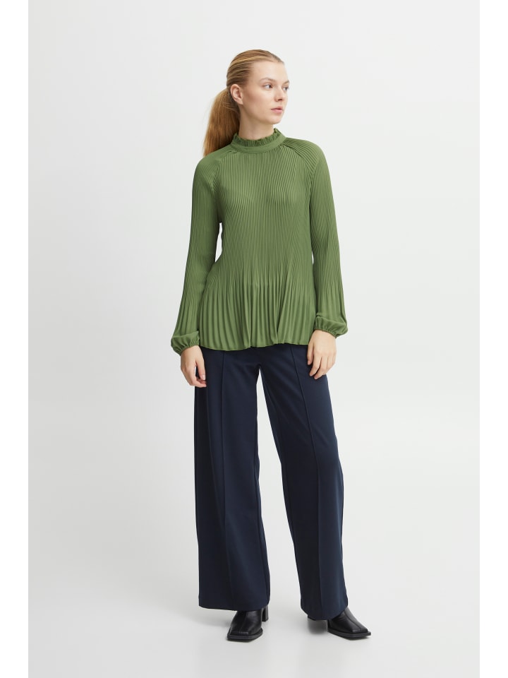 

ICHI Блузка IHLARA LS loose fit in Willow Bough