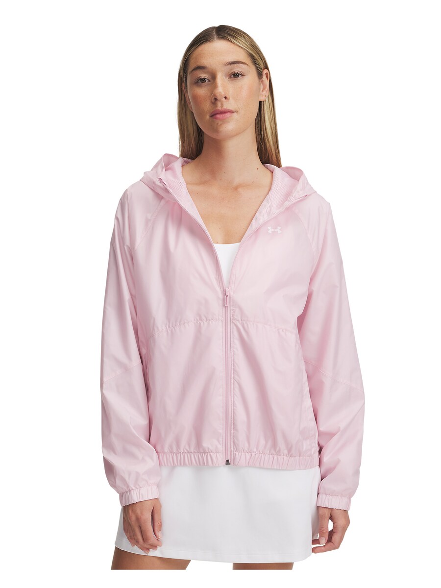 

Спортивная толстовка с капюшоном на молнии UNDER ARMOUR Windbreaker, розовый
