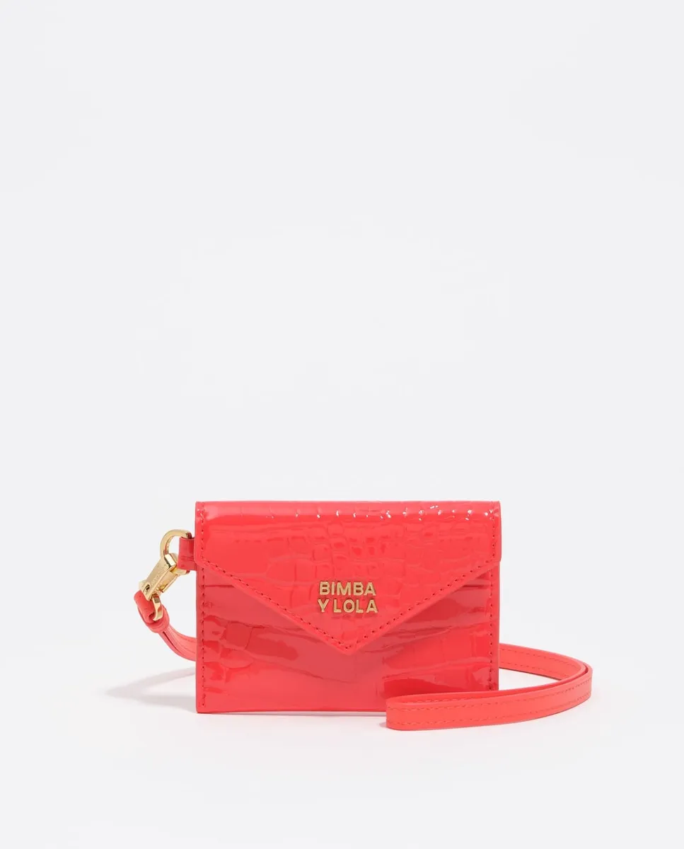 

Женский кошелек с блестящей коралловой текстурой Bimba y Lola, коралловый