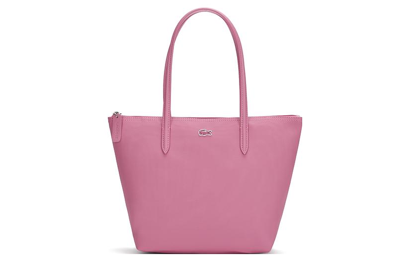 

LACOSTE ПВХ хозяйственная сумка среднего размера женская розовая, Pink