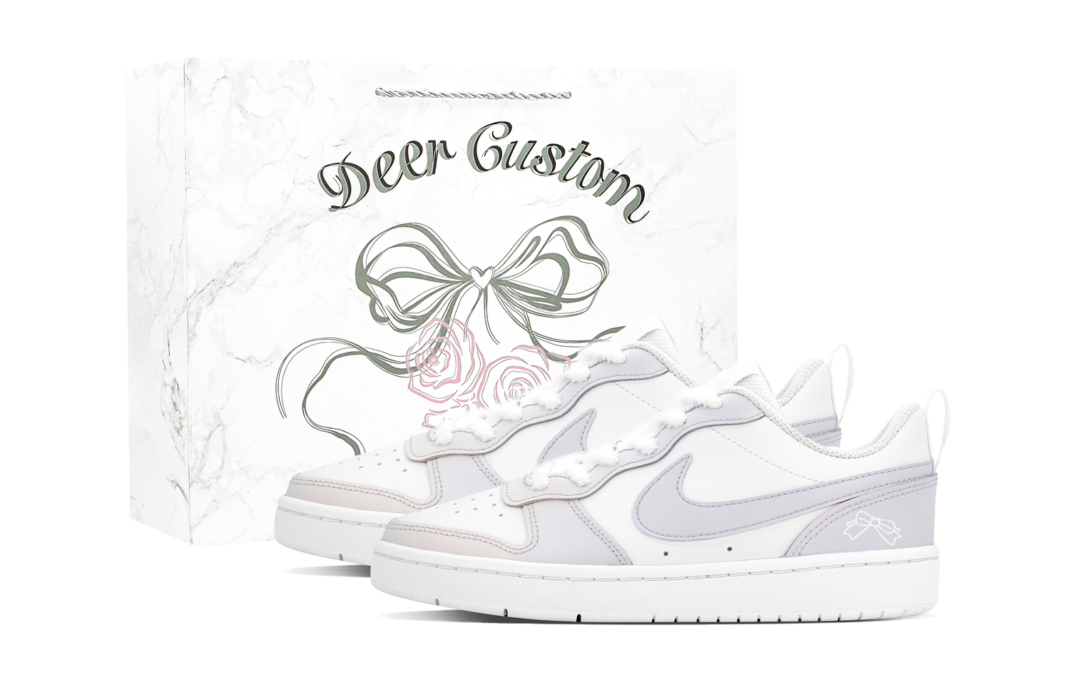 

Детские скейтерские кроссовки Court Borough для младших школьников Nike, розовый/фиолетовый